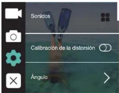 Sonidos Calibración de la distorsión Ángulo