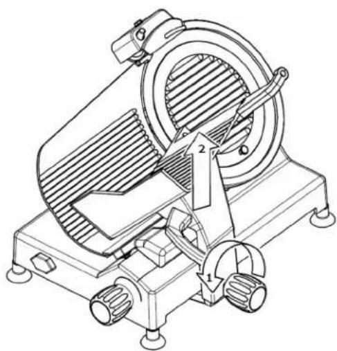 Berkel B12SLC - Desensamblaje de la mesa de producto - 1