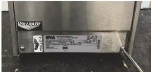 Vollrath 40858 - WARNING - 3