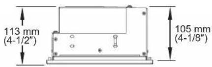 Hatco CWBRS4 - Dimensions — Panneau de commande - 3