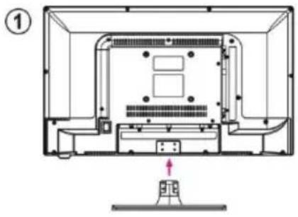 JVC LT32FD100 - Fixar o suporte - 1
