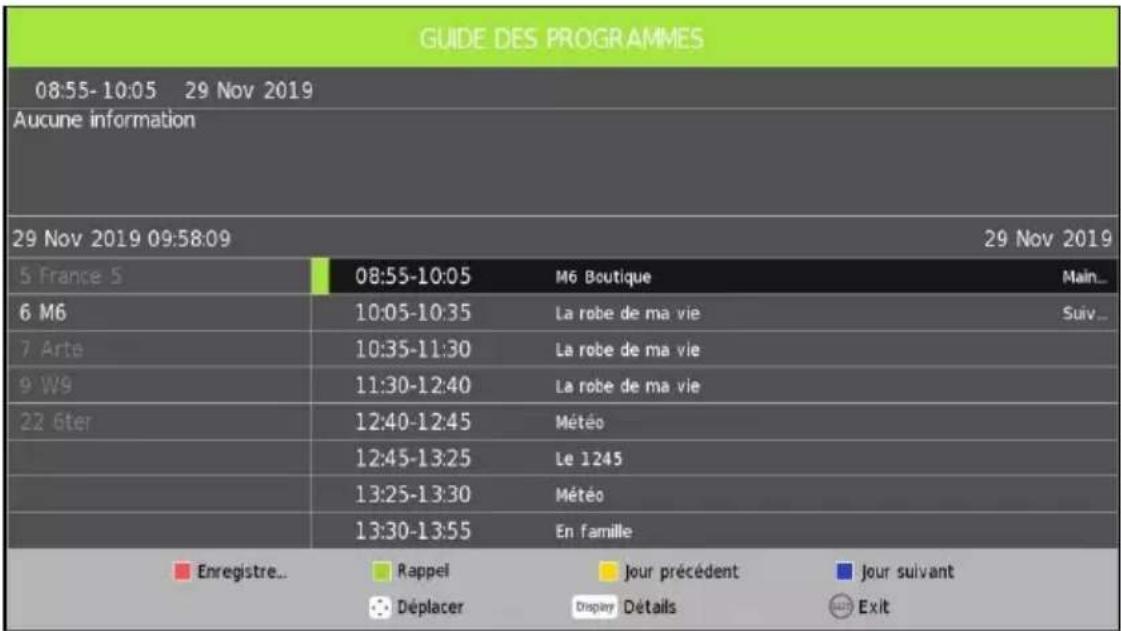 JVC LT32FD100 - Guide électronique des programmes (EPG) - 1