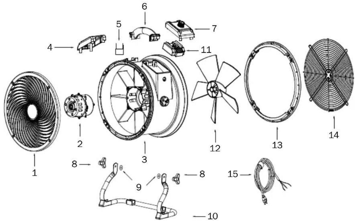 XPower X47ATR - Description des pieces - 1