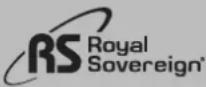 Royal Sovereign RDHC110 - Messages d'erreur - 2