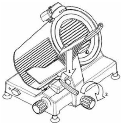 Berkel 825APLUS - Remontage du porte-produit - 1