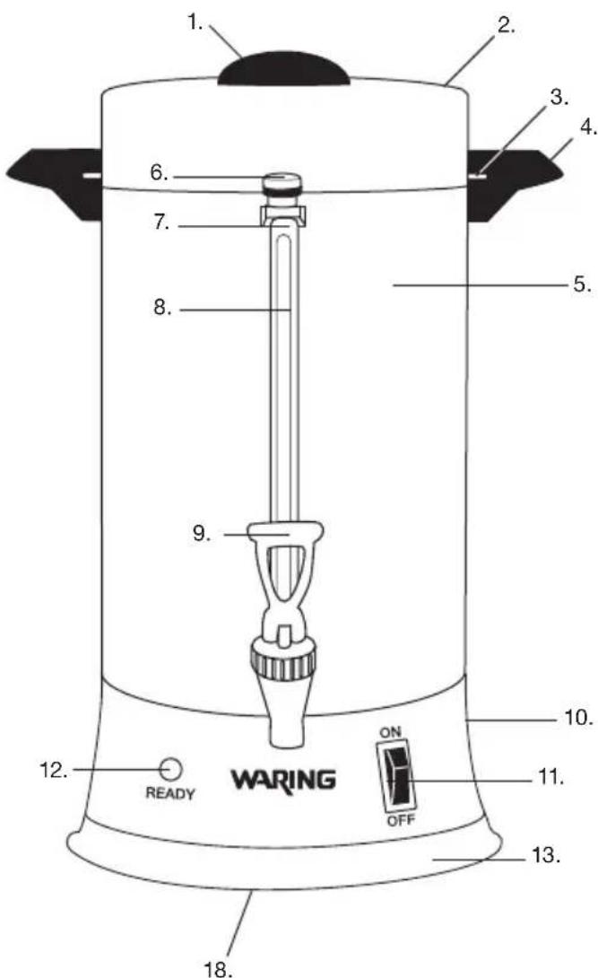 Waring Commercial WCU55 - PARTS - 1