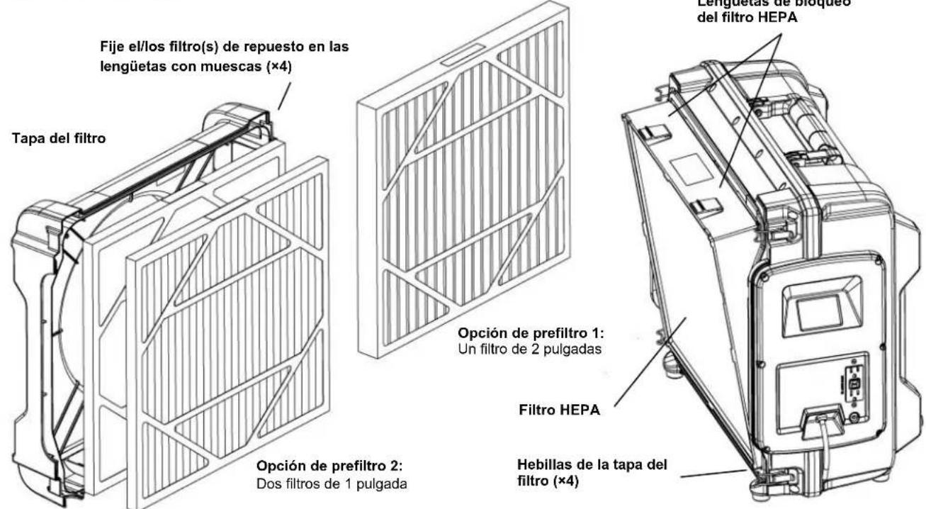 Dri Eaz HEPA 700 - Cuando utilise el HEPA 700 para la remedienda o en ambientes sensibles: - 1
