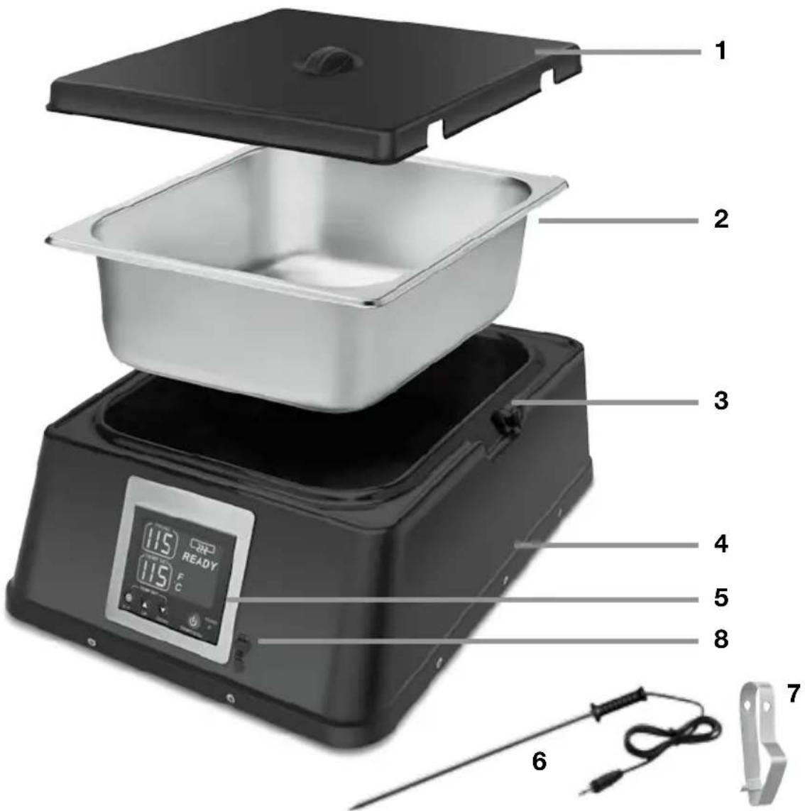 Waring Commercial WCM3 - PARTS AND FEATURES - 1