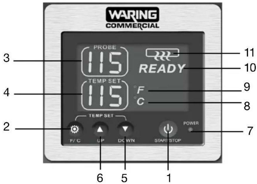 Waring Commercial WCM3 - PARTS AND FEATURES - 2