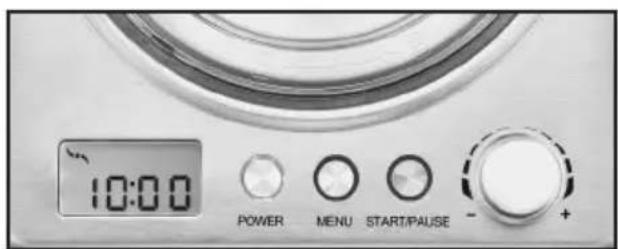 10:00 POWER MENU START/PAUSE - +