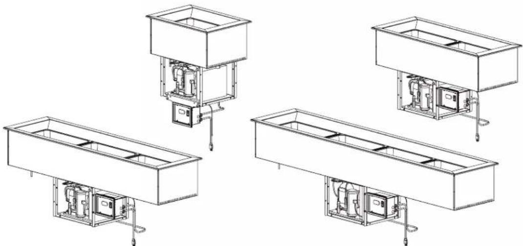 Hatco CWBS2 - Slim Refrigerated Drop-In Wells Cuves réfrigérées allongées libre-service - 1