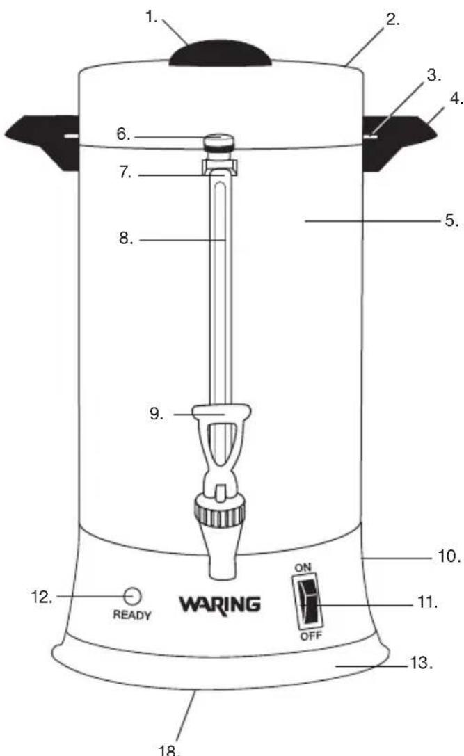 Waring Commercial WCU110 - PIEZAS - 1
