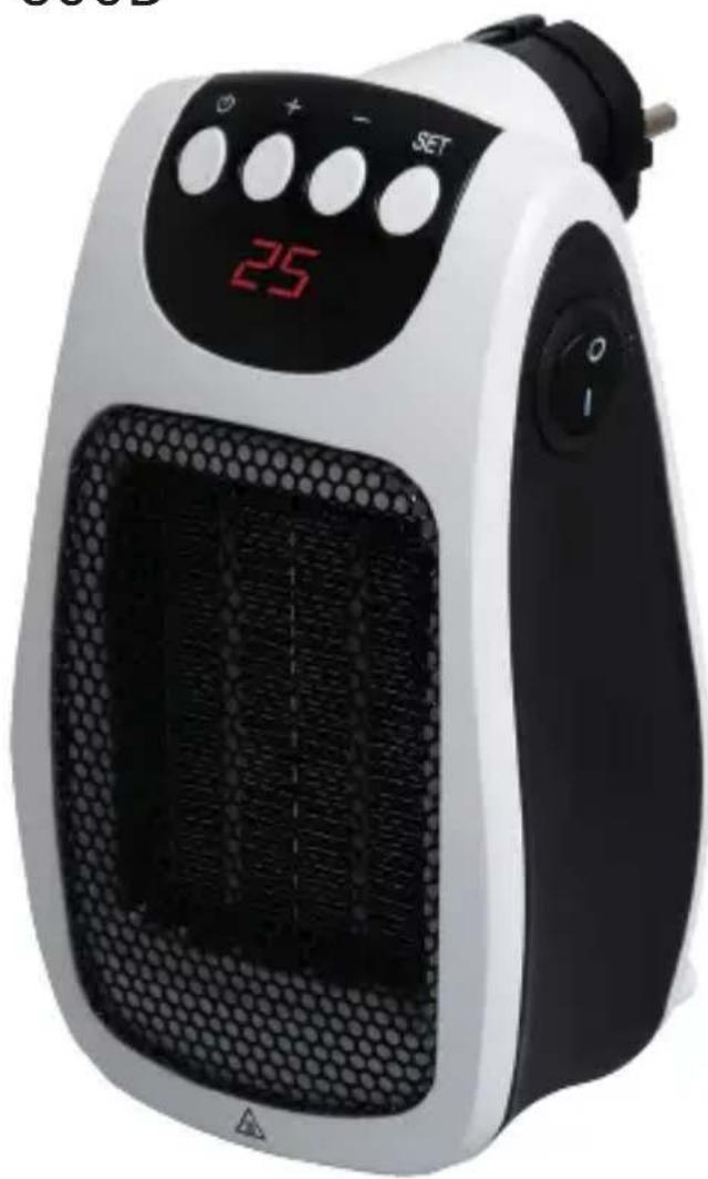 Ambiano SH600B - Plug-inverwarming radiateur soufflant sur prise steckdosenheizlüfter - 1