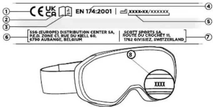 SCOTT Shield Goggle - MARQUAGE SUR LE PRODUIT - 1