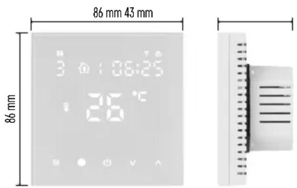 86 mm 43 mm 86 mm 3 1:06:25 26 °C