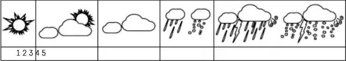 Emos E6018 - Iconos del pronóstico del tiempo: - 1