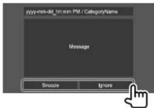 KENWOOD DDX5018BT - Réception d'un message d'urgence - 1
