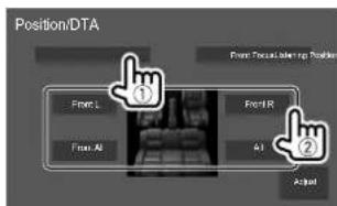 KENWOOD DDX5018BT - Réglage de la position d'écoute - 1