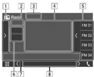 KENWOOD DDX5018BT - Informations de lecture sur l'écran de commande de la source - 1