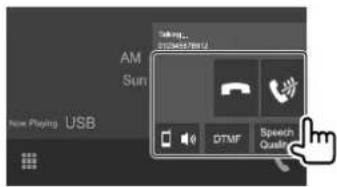 KENWOOD DDX5018BT - Pendant un appel... - 1