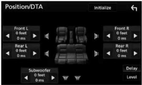 KENWOOD DDX9704S - Contrôle de DTA position - 1