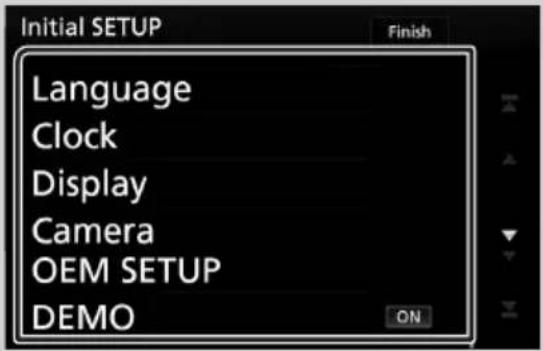 KENWOOD DDX9704S - Réglez chaque option comme suit. - 1