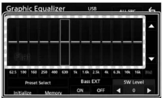 KENWOOD DDX9704S - Contrôle d'égaliseur - 2