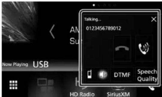 KENWOOD DDX9704S - Actions possibles pendant un el - 1