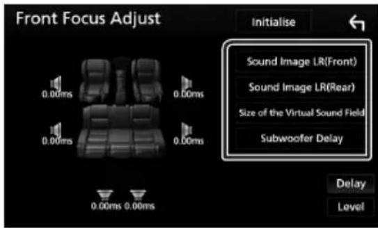 KENWOOD DDX9704S - Ajustement précis du focus nt - 1