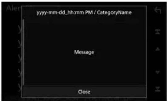 KENWOOD DDX9704S - Affichage du message d'alerte - 3