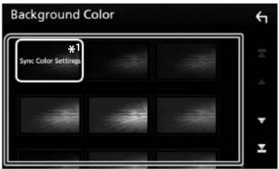 KENWOOD DDX9704S - Pour sélectionner une couleur d'arrière-plan - 1