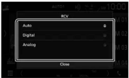 KENWOOD DDX9704S - Mode de réception - 2
