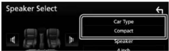 KENWOOD DDX9704S - Configuration de l'enceinte/du répartiteur - 2