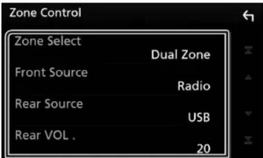 KENWOOD DDX9704S - Contrôle de zone - 3