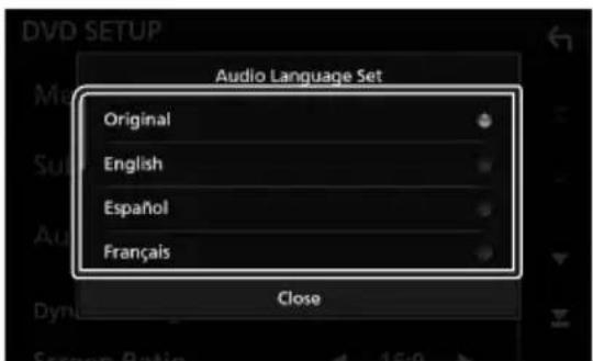 KENWOOD DDX9704S - Configuration de la langue - 1