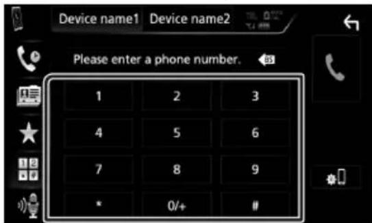 KENWOOD DDX9704S - Appel par entrée d'un numéro de téléphone - 1