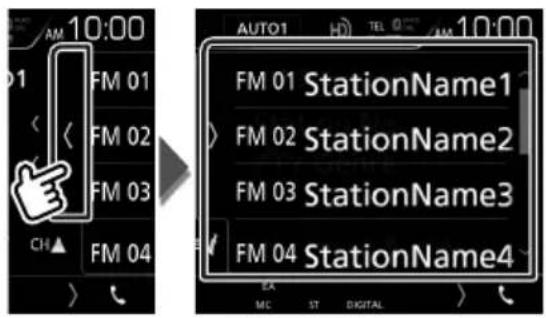 KENWOOD DDX9704S - Sélection des présélections - 1