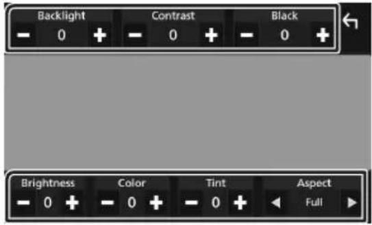 KENWOOD DDX9704S - Configuration d'écran du moniteur - 1