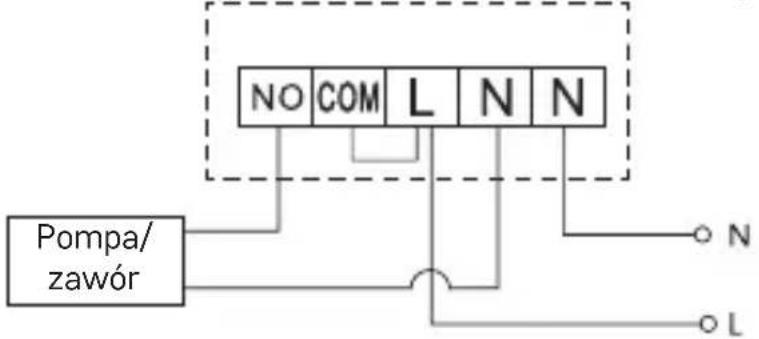 Emos P56211 - Schemat podłączenia pompy/zaworu silnikowego - 1