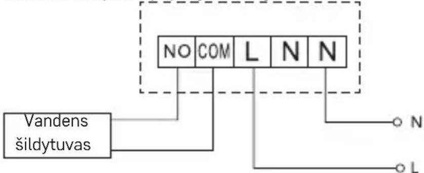 Emos P56211 - Vandens šildytuvo prijungimo diagrama - 1