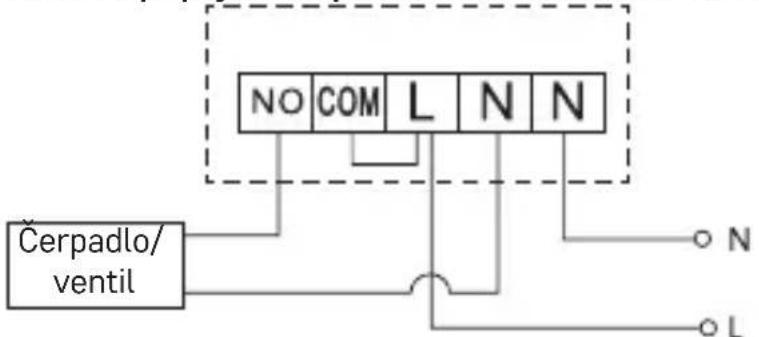 NO COM L N N Čerpadlo/ ventil N L