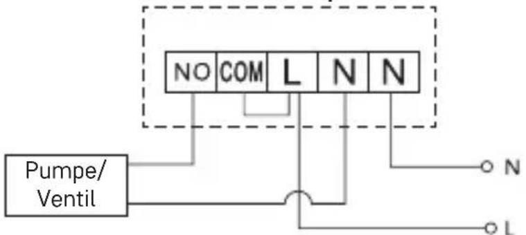 Emos P56211 - Anschlussschema für die Pumpe/das motorisierte Ventil - 1