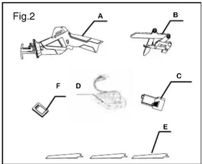 YARDFORCE GDGS12 - Controllo della parti fornite (Fig 2) - 1