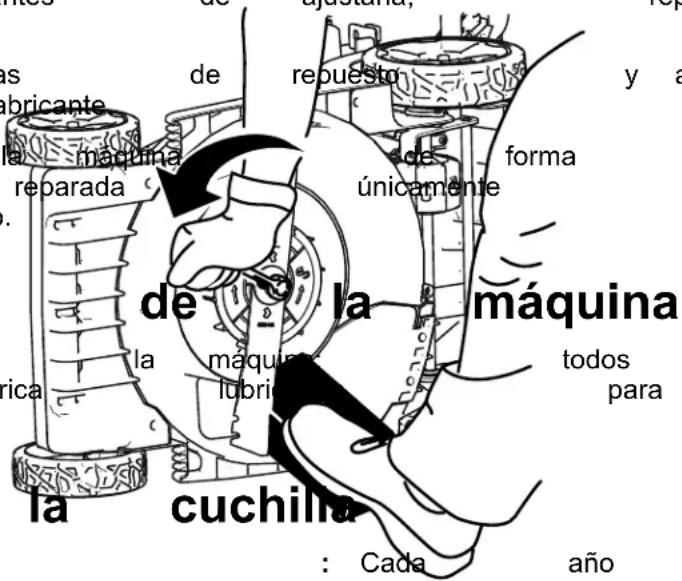 as bricante la máquina reparada . de requesto y a únicamente forma de la máquina lacima la máquina lubri todos para la cuchilla : Cada año