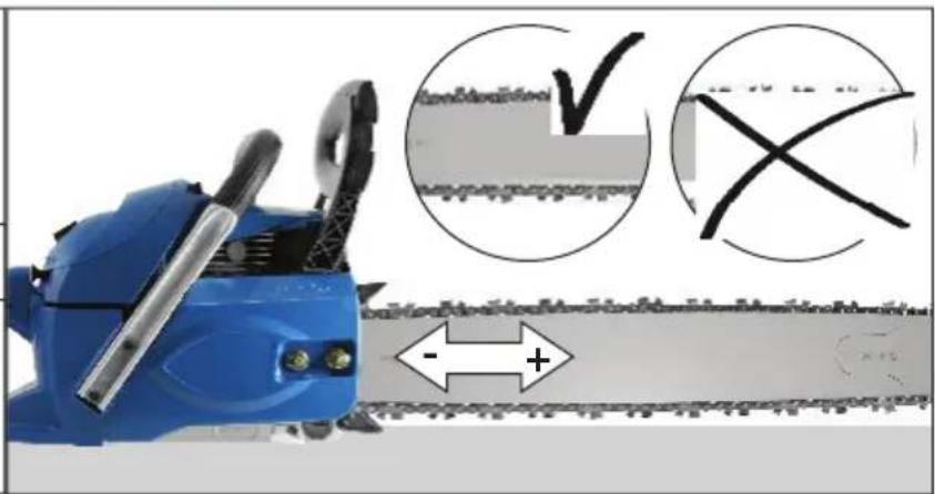 Güde KS 400 BW - FR TENSION DE LA CHAÎNE HR LANAC NAPETOSTI - 5