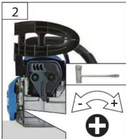 Güde KS 400 BW - FR TENSION DE LA CHAÎNE HR LANAC NAPETOSTI - 4