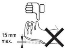 15 mm max.