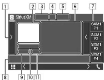 KENWOOD DMX718WBTL - Informations de lecture sur l'écran de commande de la source - 1