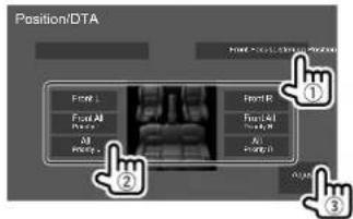 KENWOOD DMX718WBTL - ■ Localisation de l'image sonore—front focus - 1
