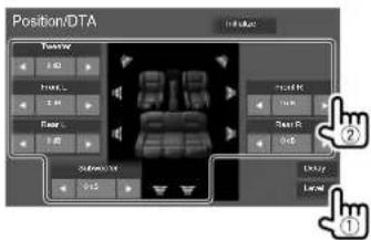 KENWOOD DMX718WBTL - Ajustement de l'alignement temporel numérique (DTA) - 2